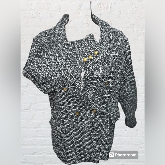 NWT $138 Nanette Lepore Double Breasted Boucle Blazer sz 16 - Picture 15 of 17